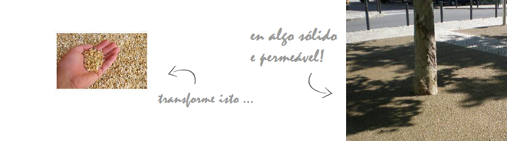 Suelo permeable de resina